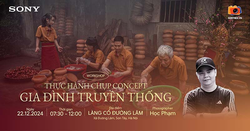 Offline workshop - Thực hành chụp concept gia đình truyền thống